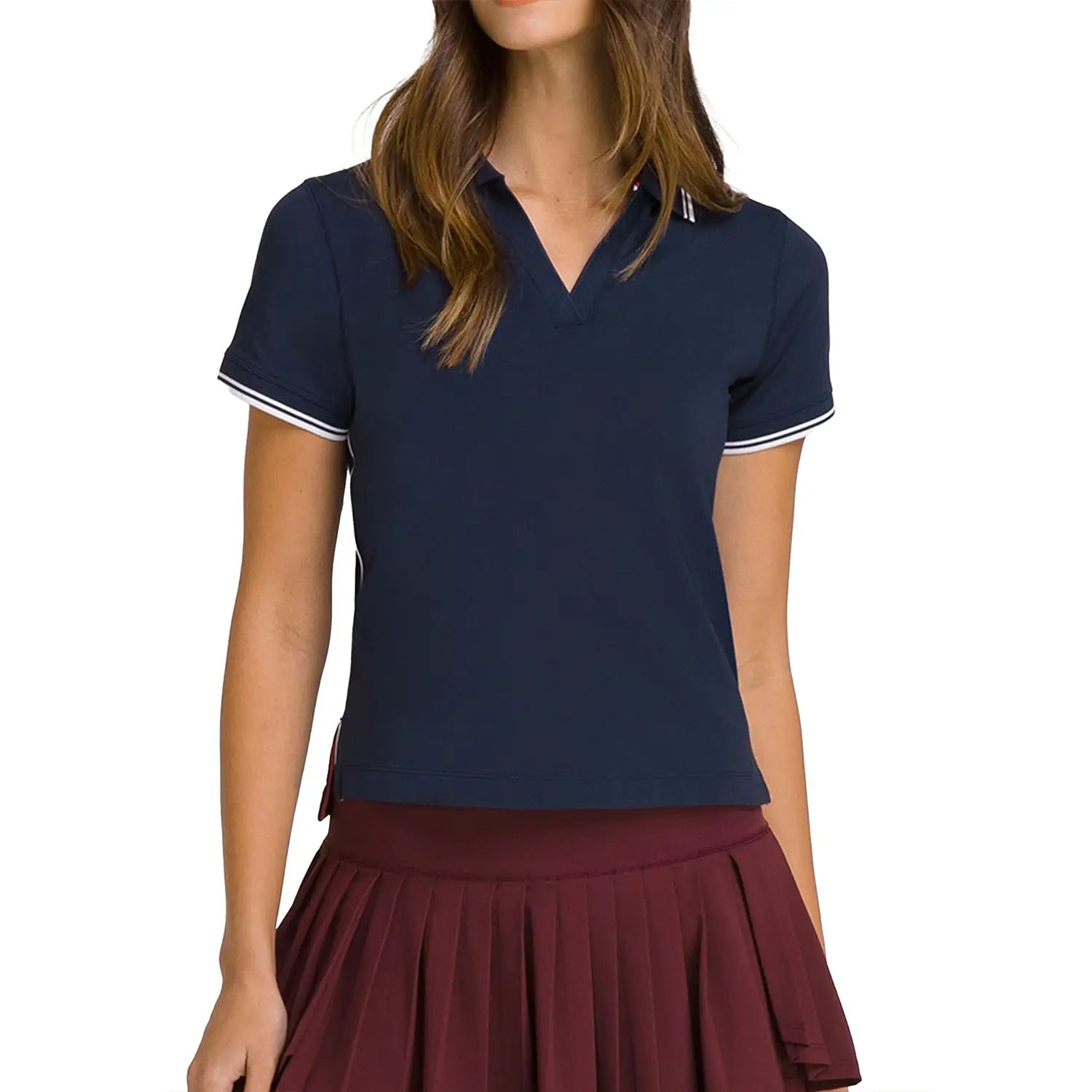 Camiseta Wilson Team Polo Azul Mujer