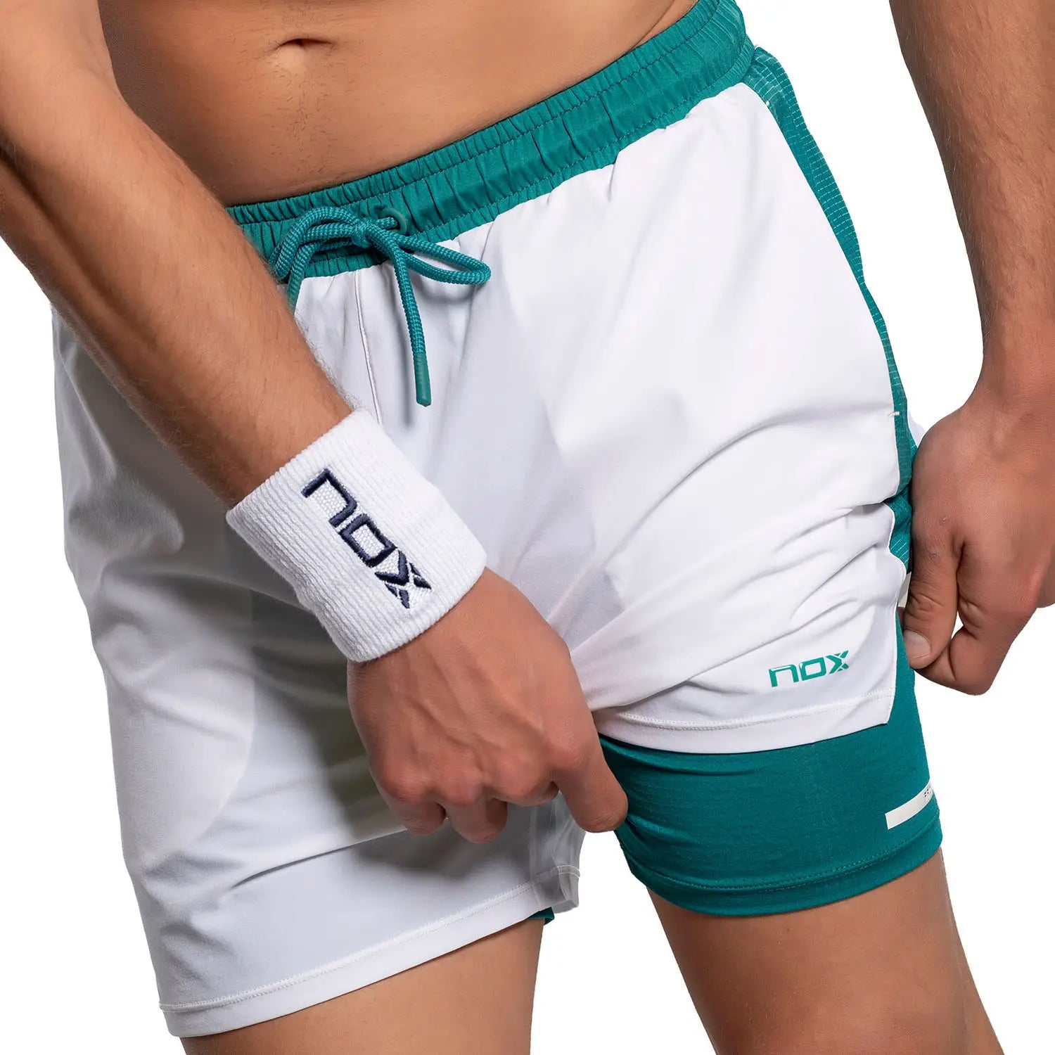 Nox Short Hombre PRO White/Ivy Green