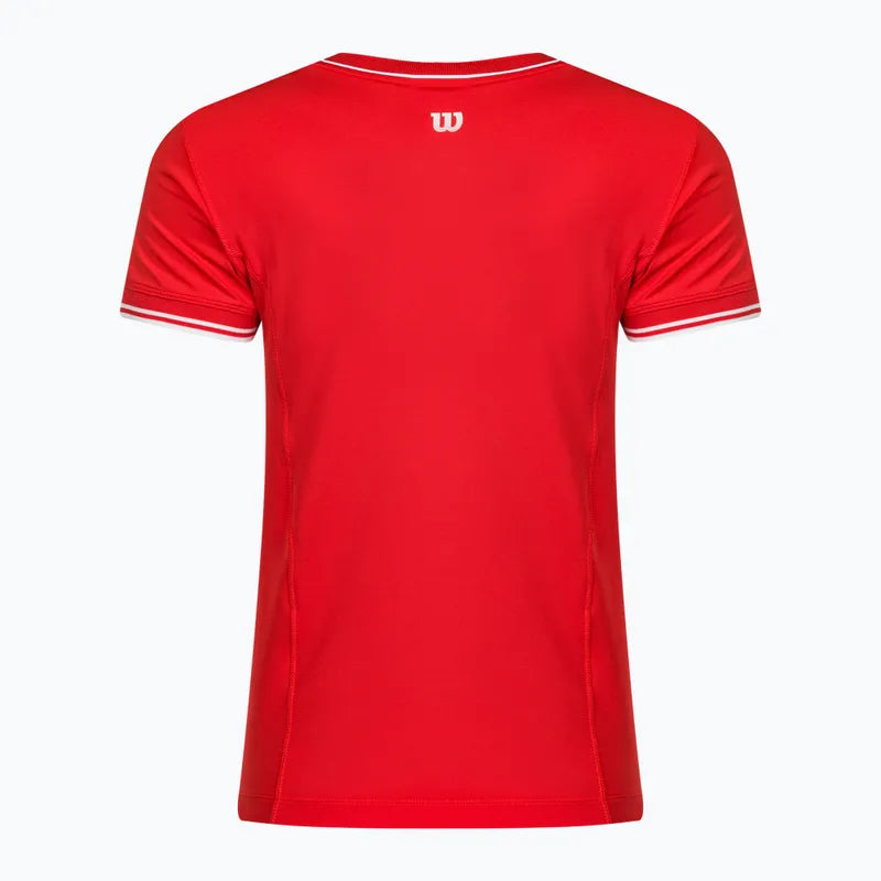 Camiseta Wilson Team Seamless Rojo Mujer