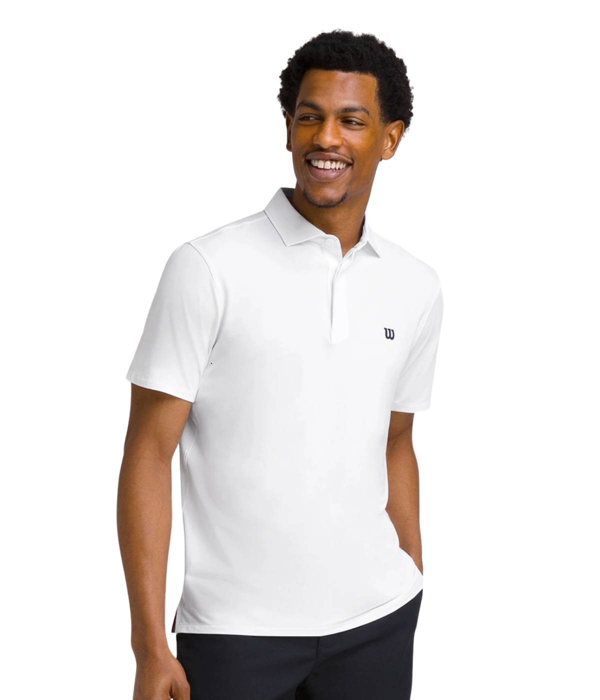 Wilson M League Polo Bright White