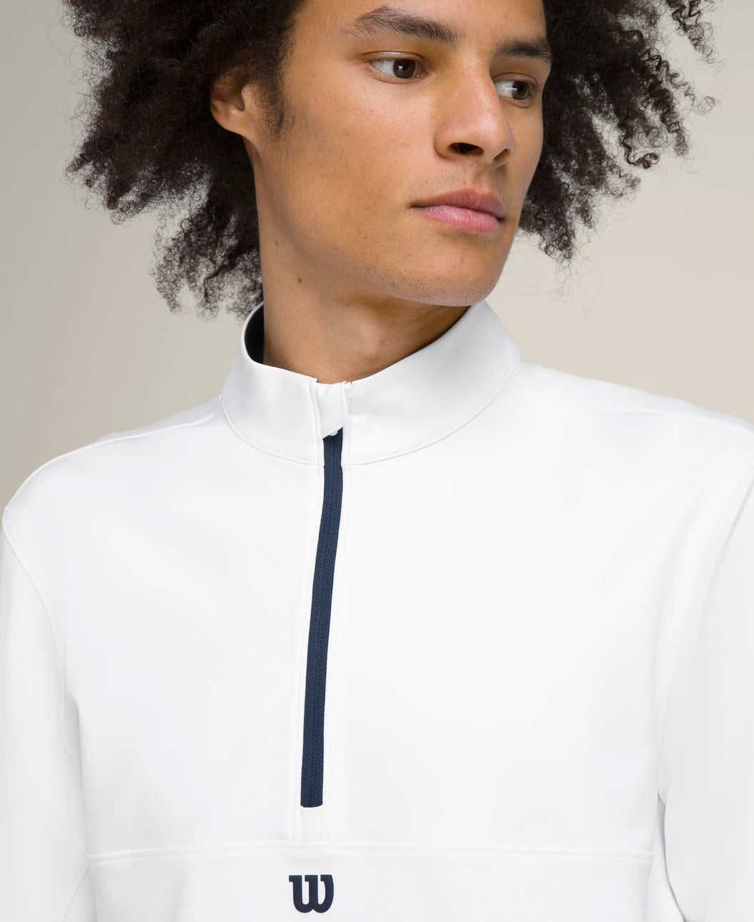 Wilson Sudadera Elevate Performance Half Zip Blanco