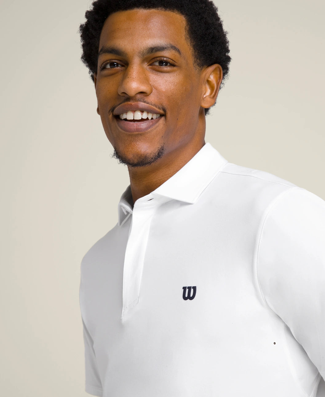 Wilson M League Polo Bright White