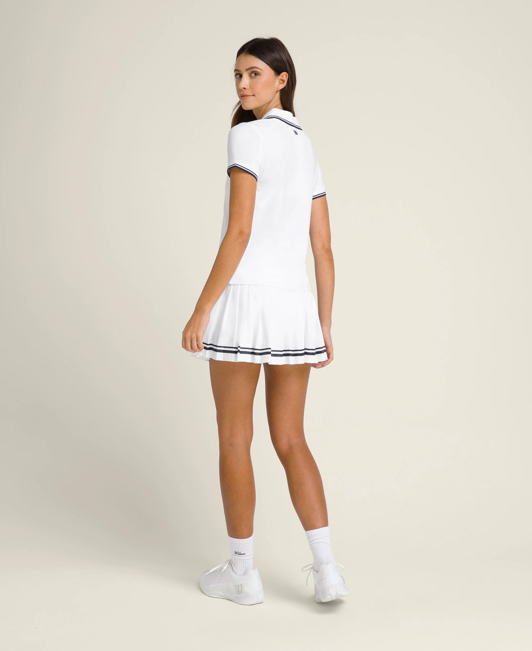 Wilson W Club Polo Bright White