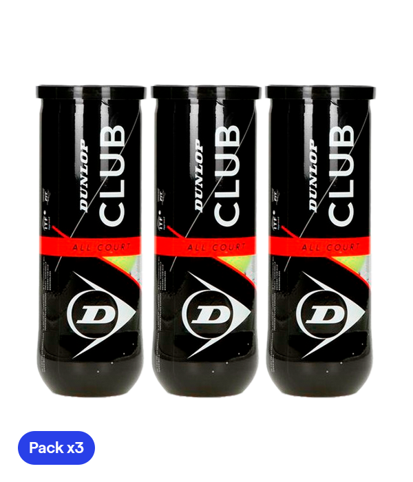 Dunlop Club All Court Balls (Pack x3)