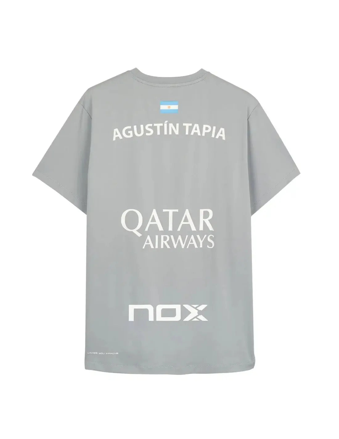 Nox Camiseta Sponsors AT10 Gris de Agustín Tapia