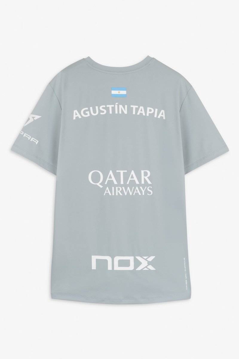 Camiseta Sponsors AT10 Gris de Agustín Tapia - NOXpadelCamisetas