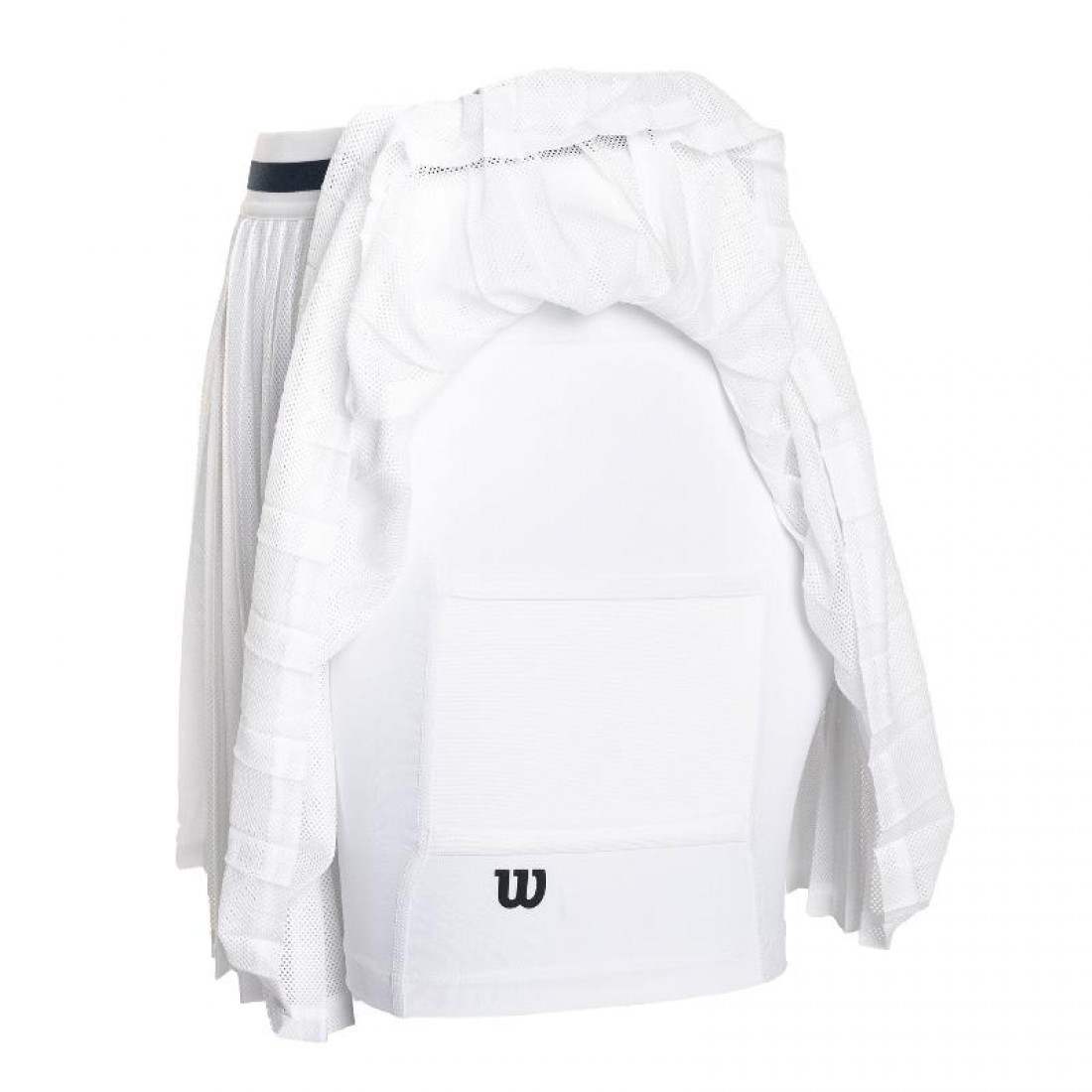 Falda Wilson Team Pleated Blanco Mujer