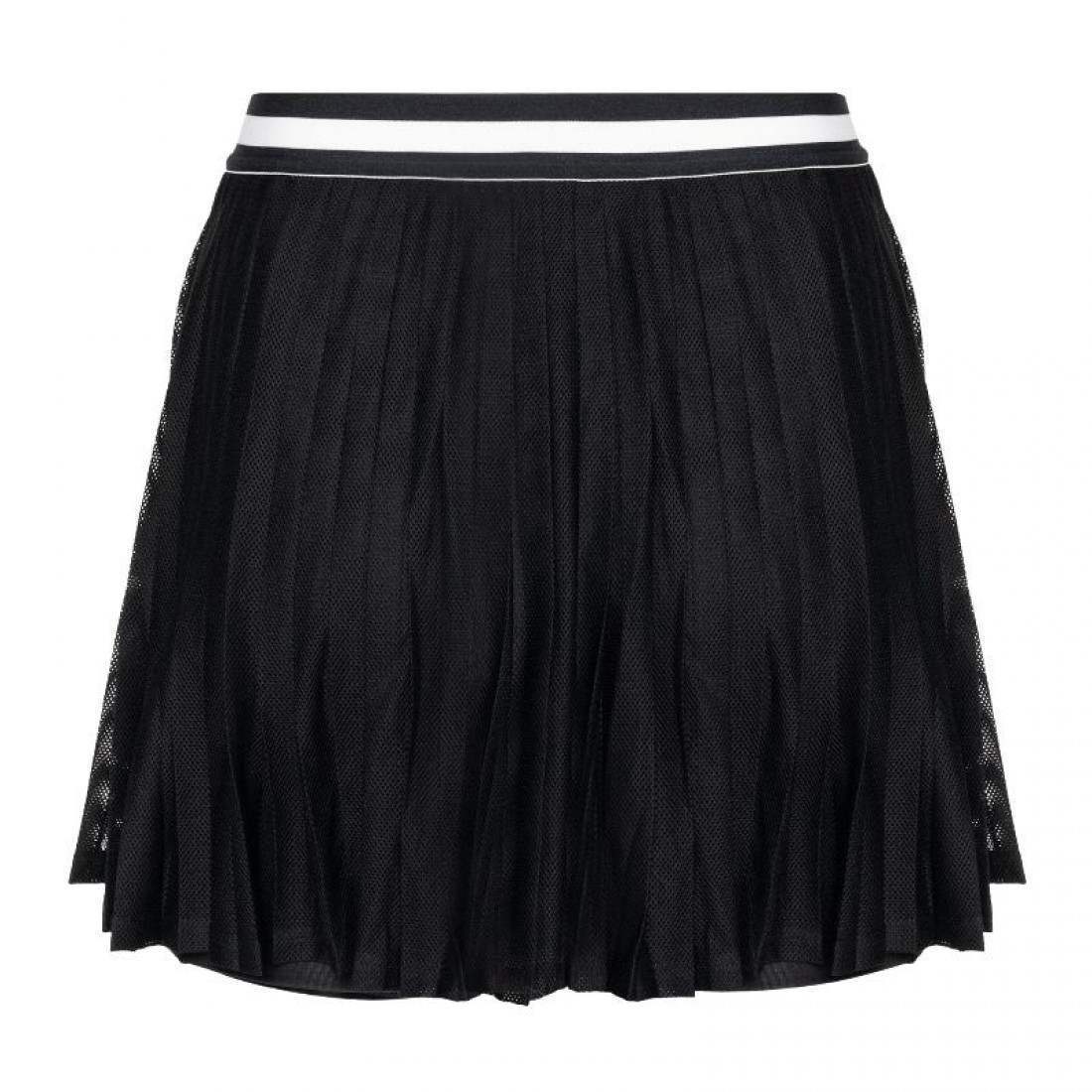Falda Wilson Team Pleated Negro Mujer