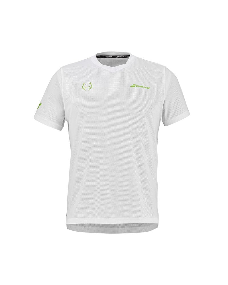 Babolat Camiseta Crew Neck Tee White/White J. Lebrón 2026