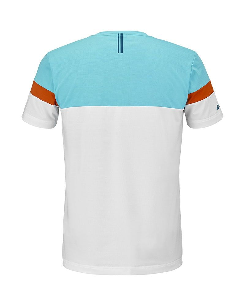 Babolat Camiseta Crew Neck Tee White/Blue 2026