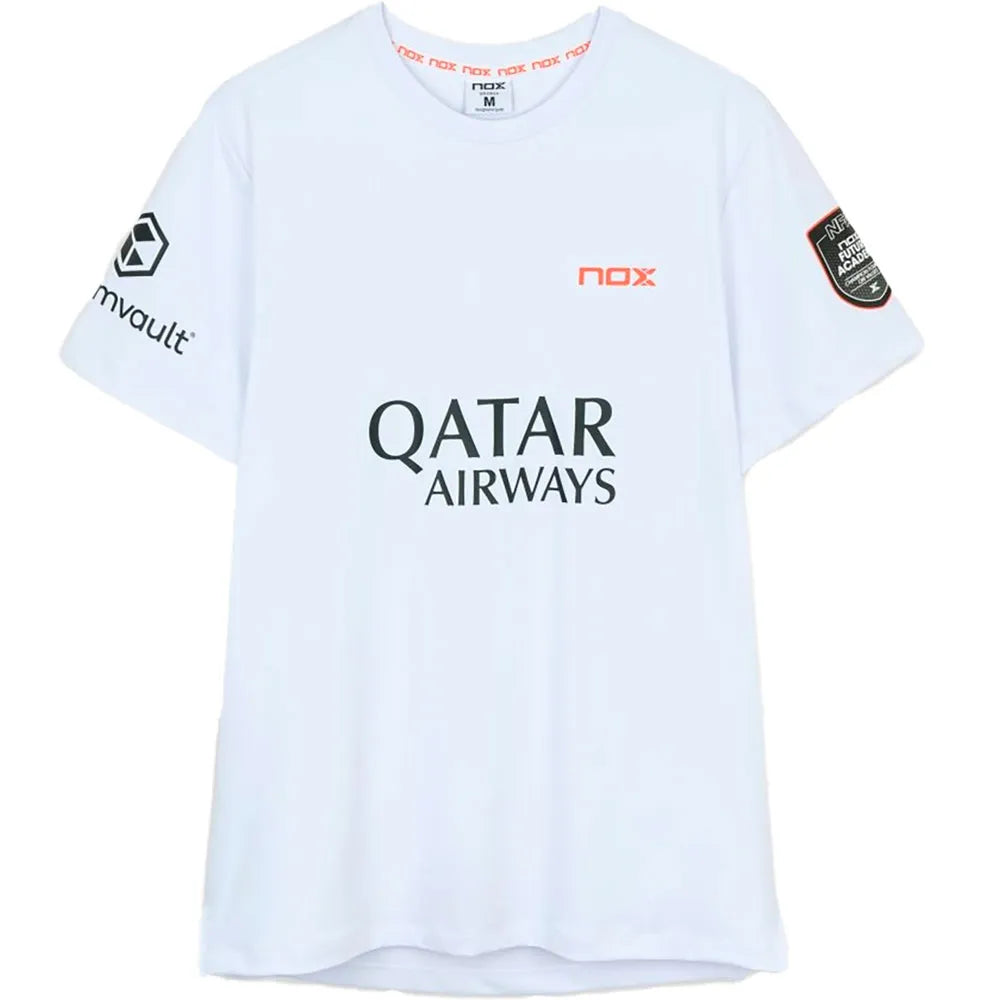 Nox Camiseta Sponsors AT10 Blanco de Agustín Tapia