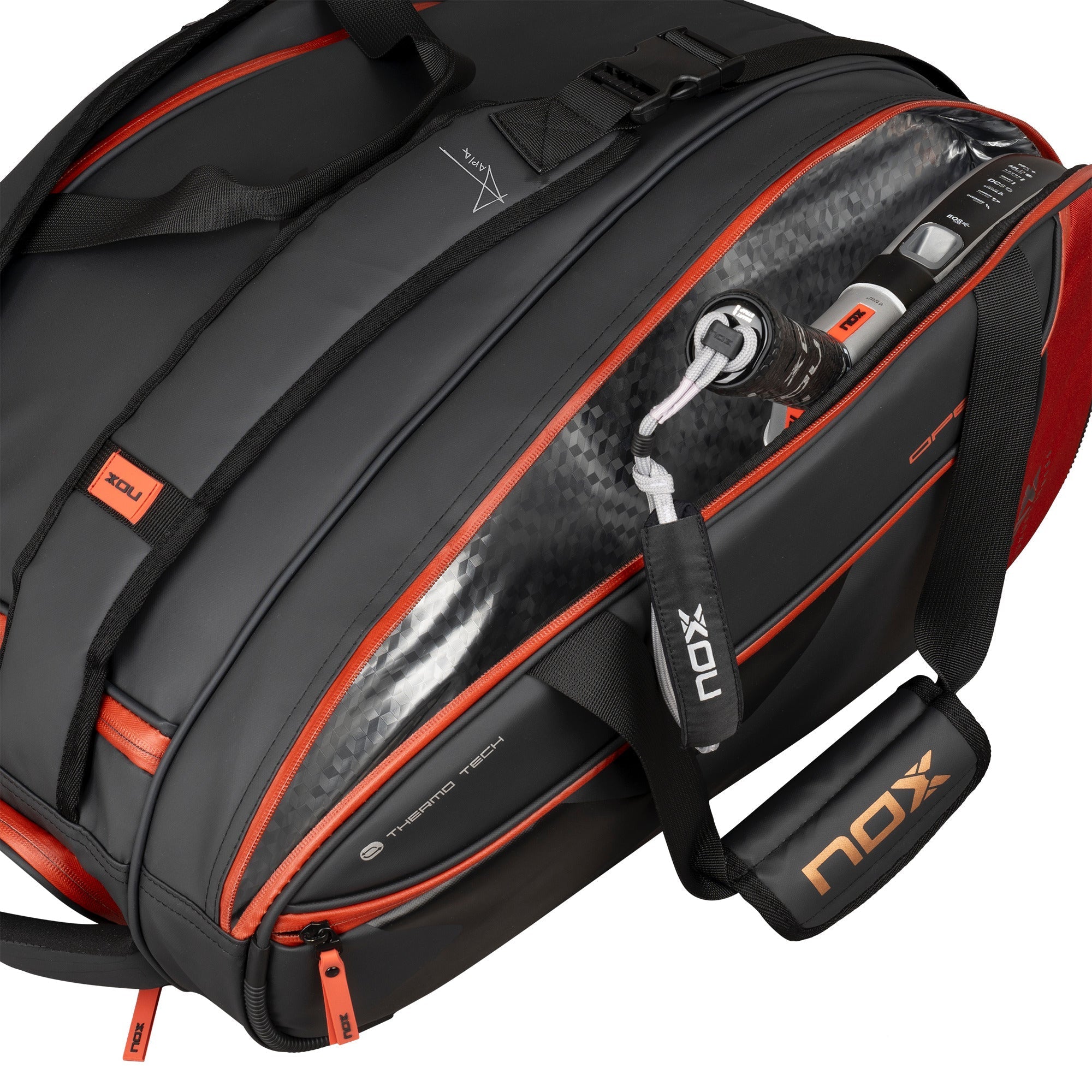 Paletero LUXURY OPEN SERIES negro/rojo - NOX2024Paleteros