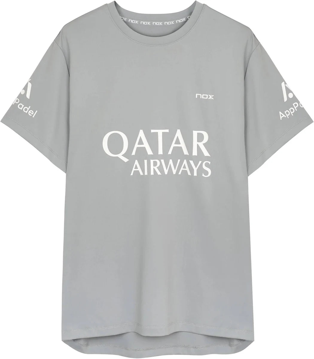 Nox Camiseta Sponsors AT10 Gris de Agustín Tapia