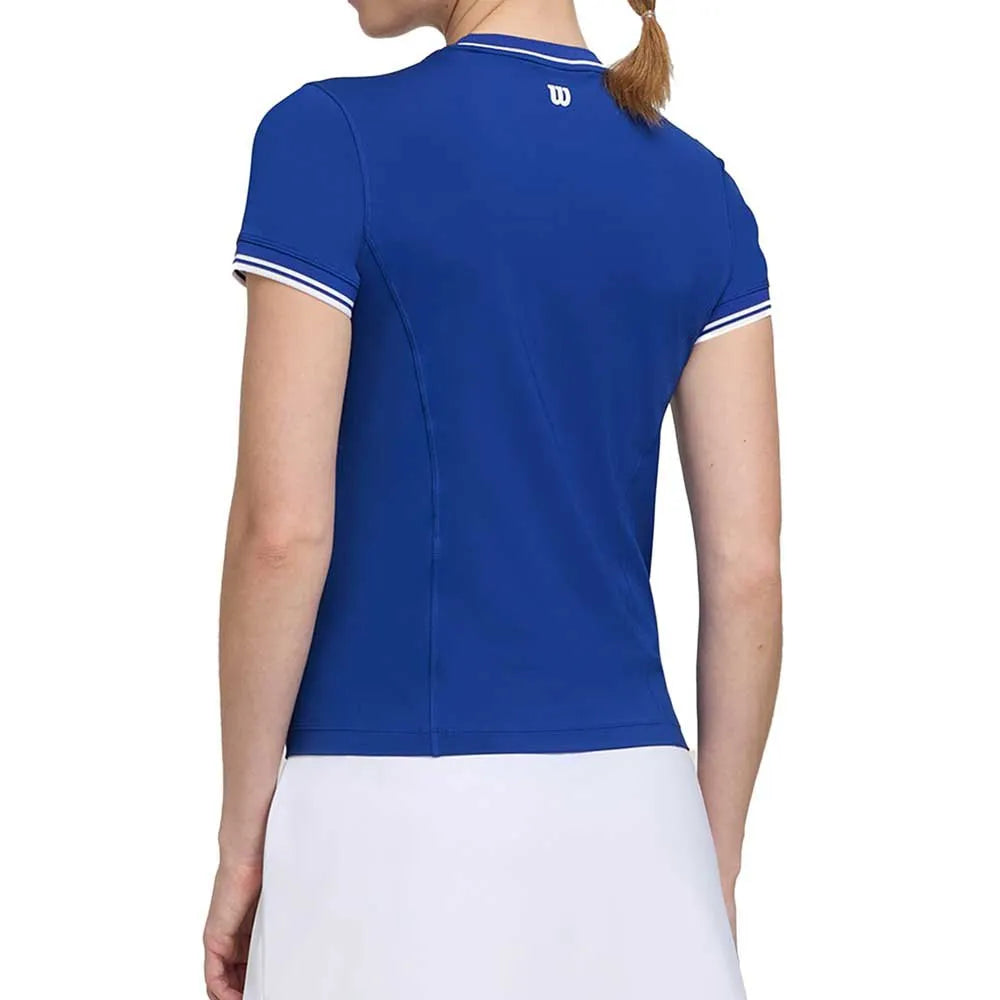 Camiseta Wilson Team Seamless Azul Real Mujer