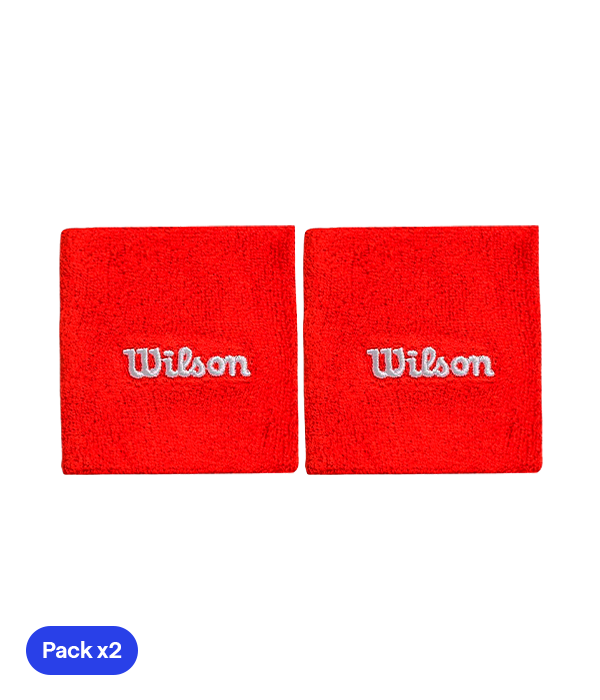 Muñequeras Cortas Wilson Rojo 2025 (x2)