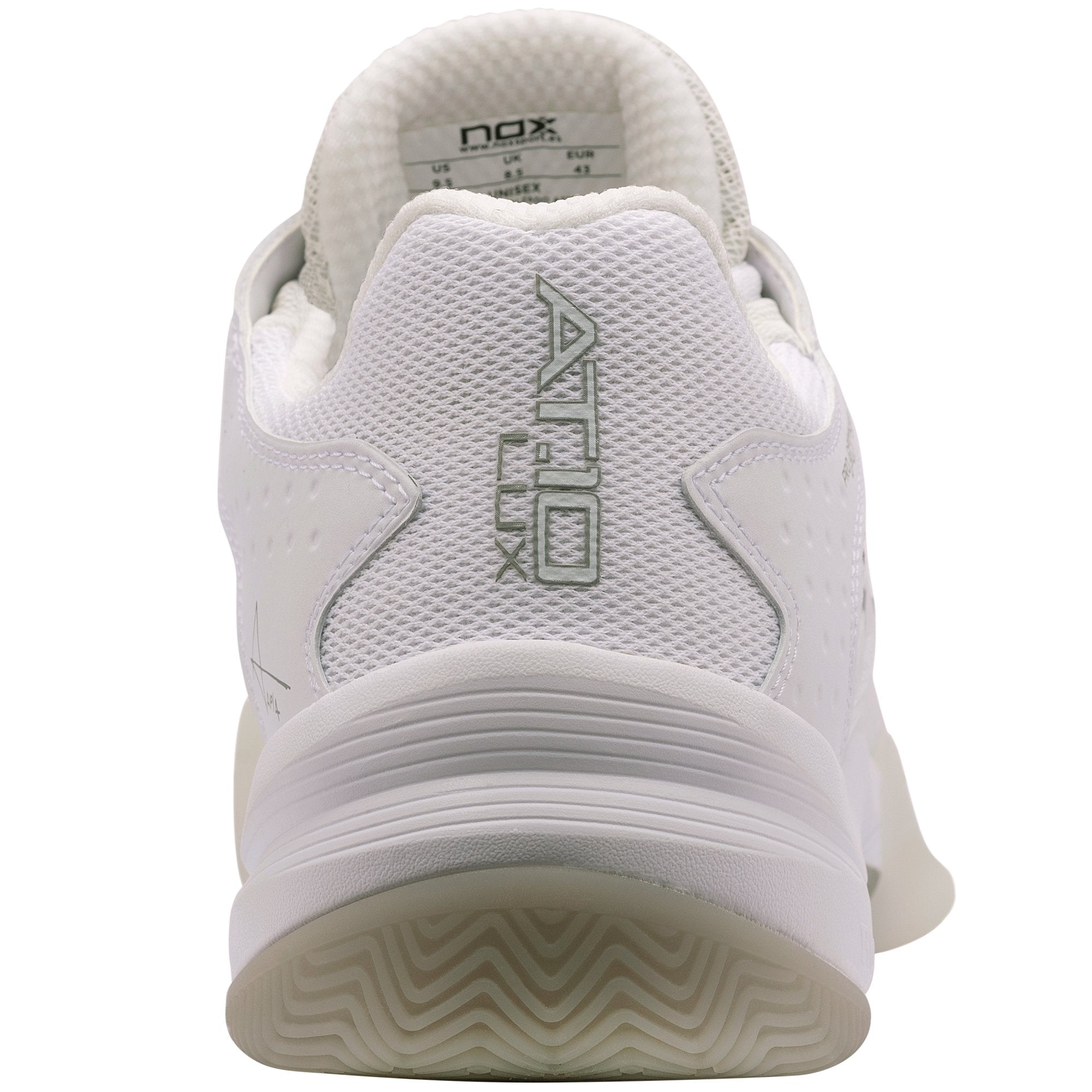 Zapatillas de pádel Nox AT10 LUX Blanco/Gris - NOXat10luxZapatillas