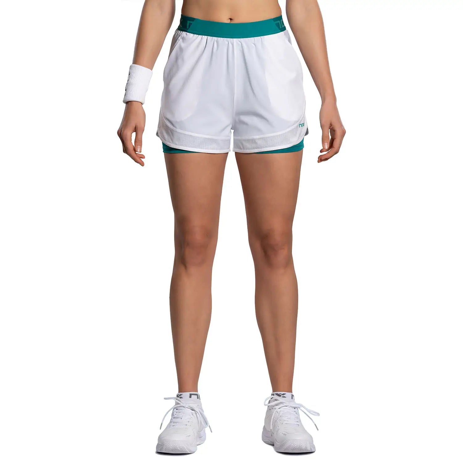 Nox Short Mujer PRO White/Ivy Green