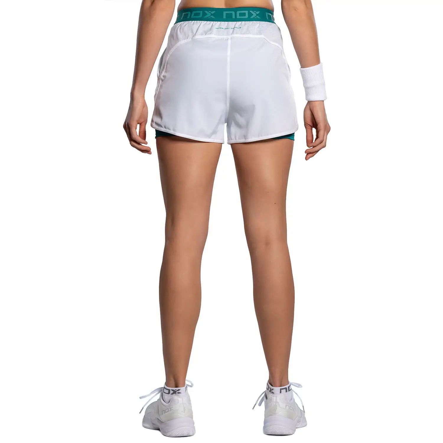 Nox Short Mujer PRO White/Ivy Green