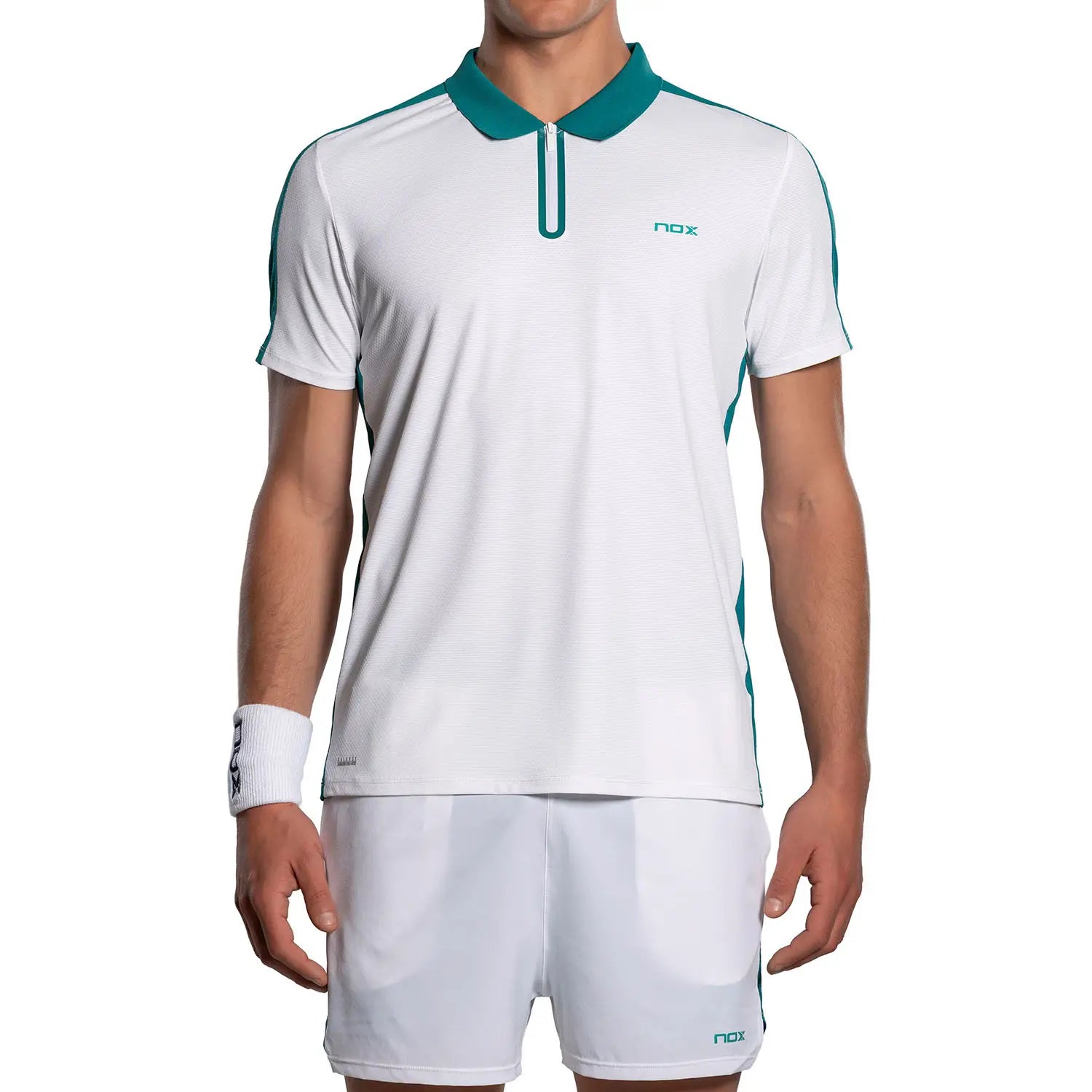 Nox Polo Hombre PRO White/Ivy Green