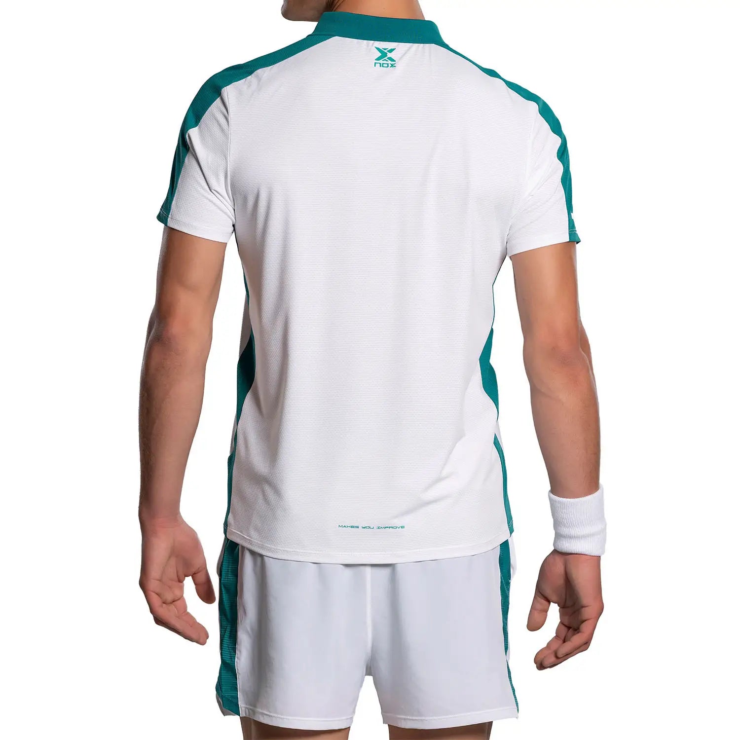 Nox Polo Hombre PRO White/Ivy Green