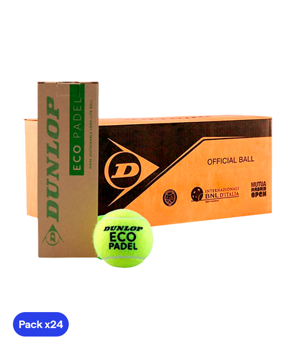 Dunlop Eco Padel Ball Box (Pack of 24)
