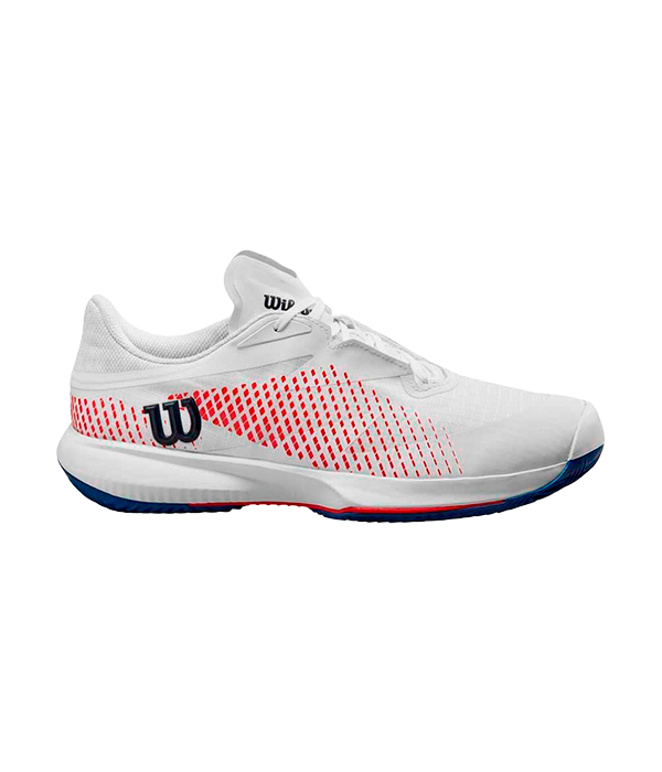 Wilson Kaos Swift 1.5 Clay White/DV Blue/Wilson Red Shoes