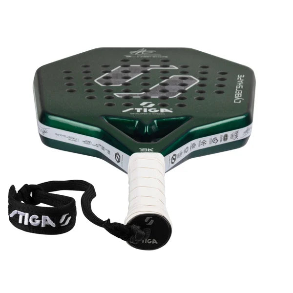 Stiga Padel Racket 18K X Hard Adam Edition Cybershape