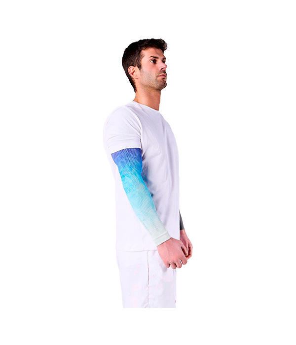 Floky No Strain Fusion Light Blue Compression Sleeves