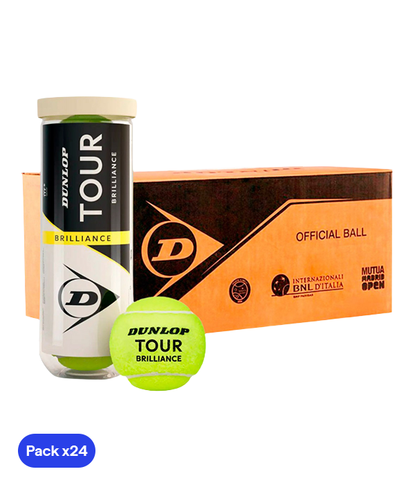 Dunlop Tour Brilliance Tennis Ball Box (Pack of 24)