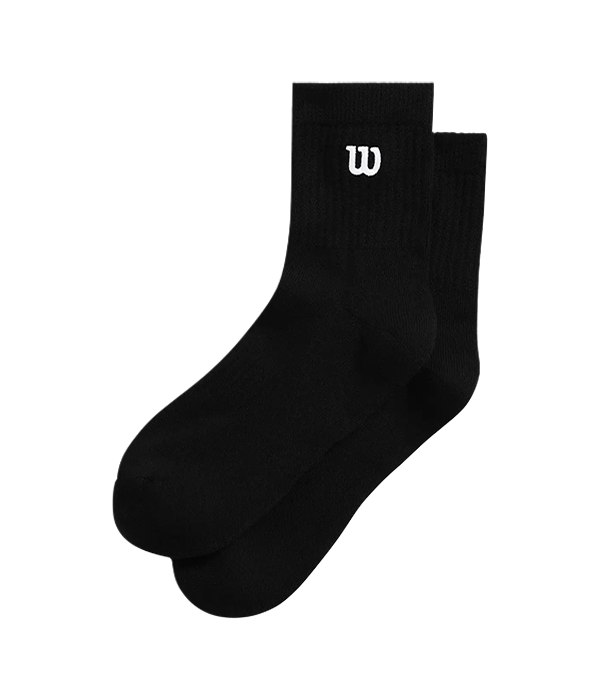 Calcetines Wilson Quarter Top Bright Black 2025