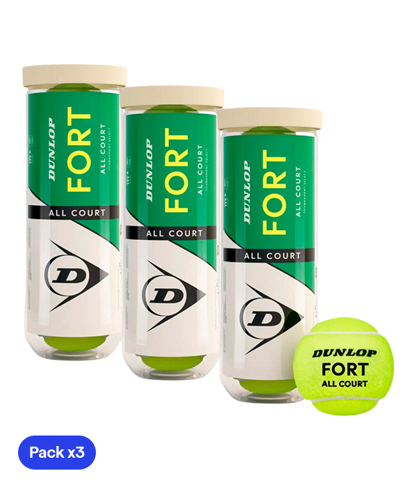 Dunlop Fort All Court Balls (x4) (Pack x3)