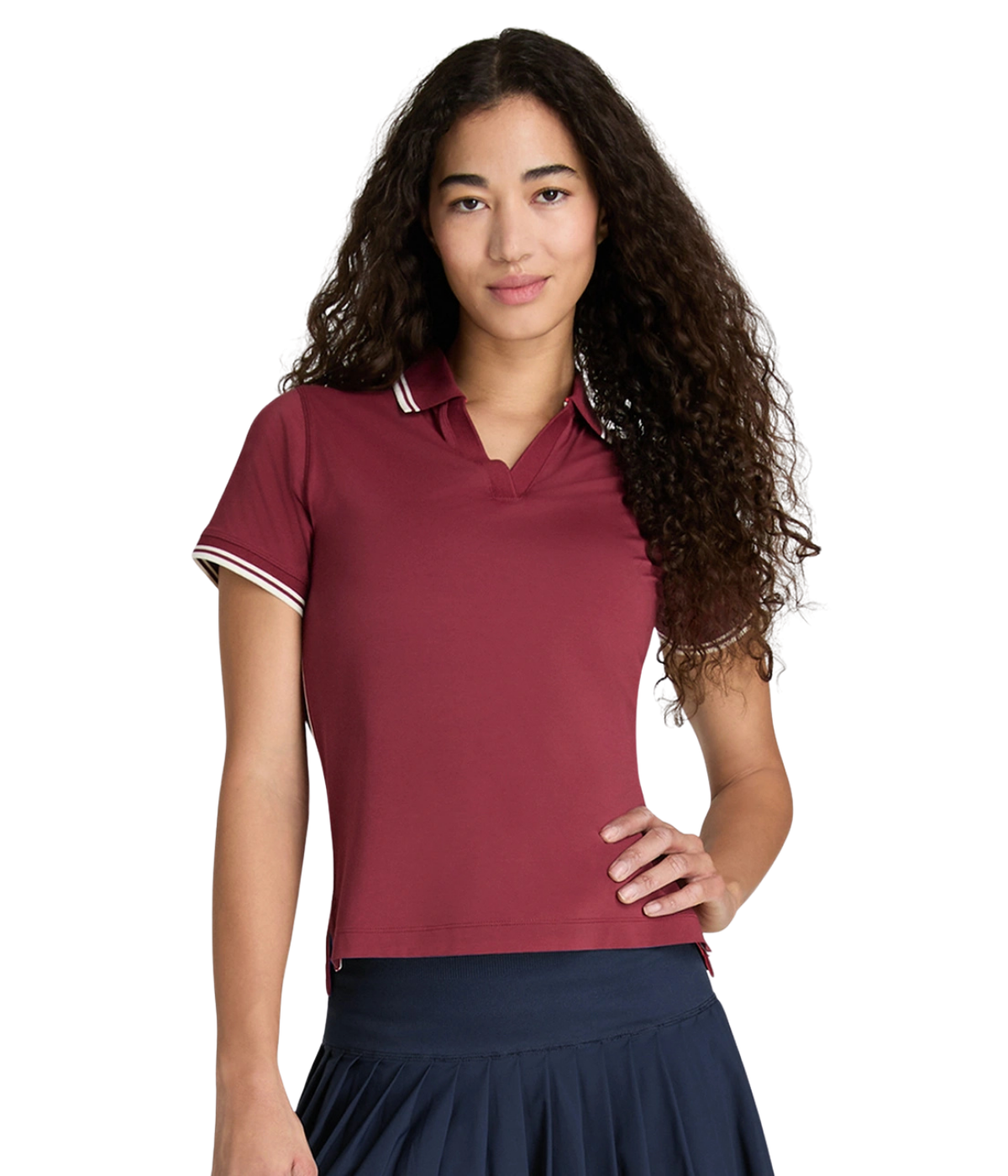 Wilson W Club Polo Cranberry