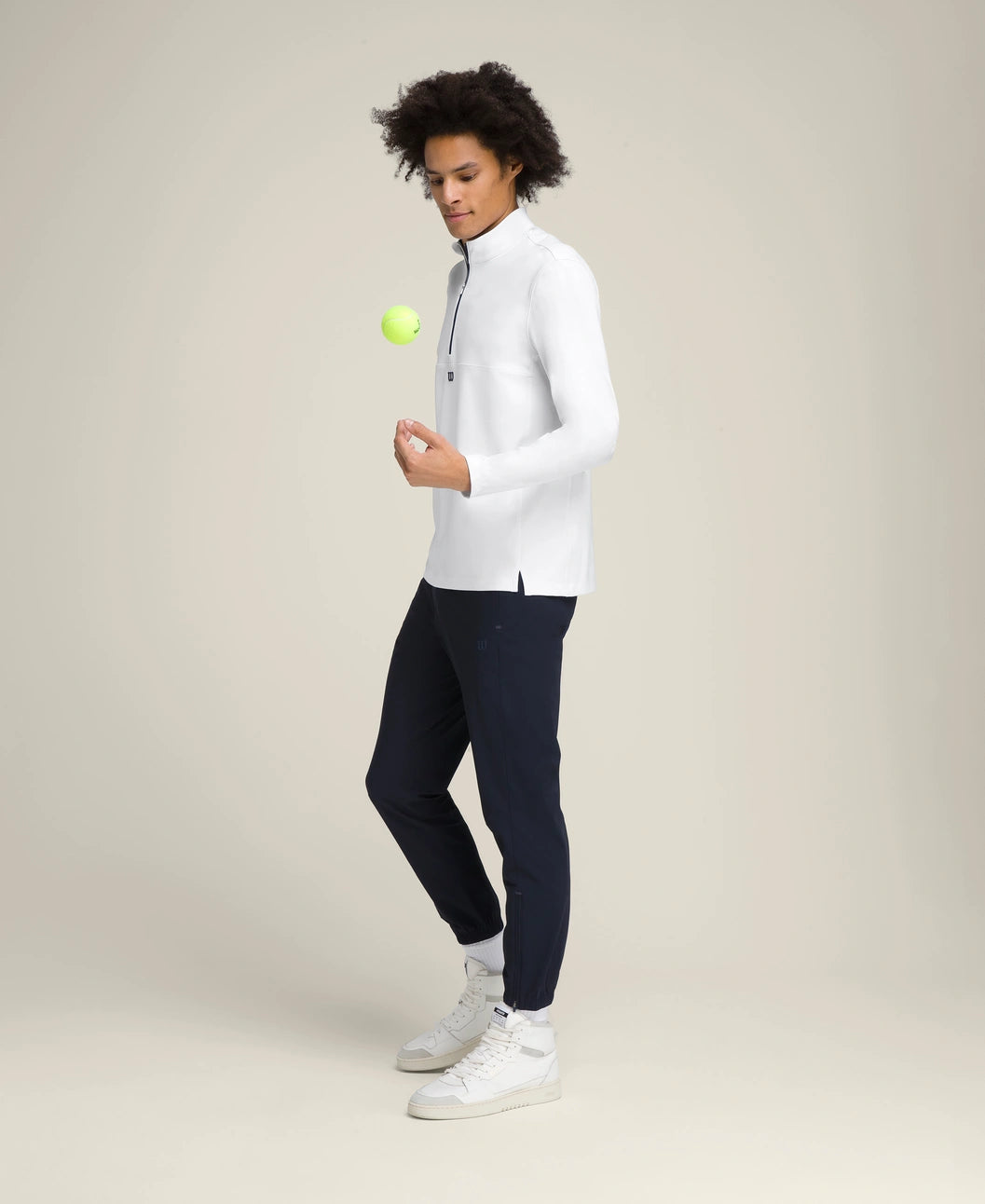 Wilson Sudadera Elevate Performance Half Zip Blanco