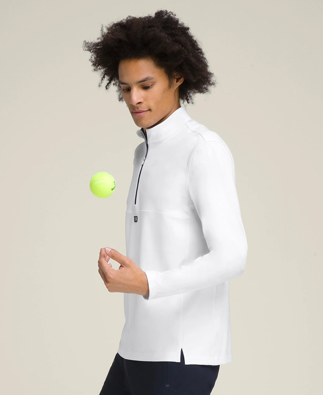 Wilson Sudadera Elevate Performance Half Zip Blanco