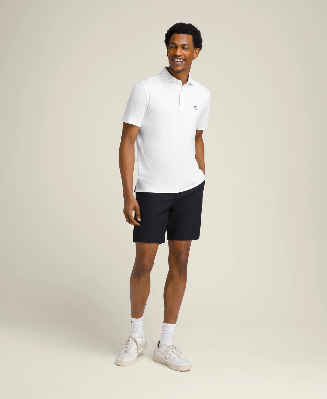 Wilson M League Polo Bright White