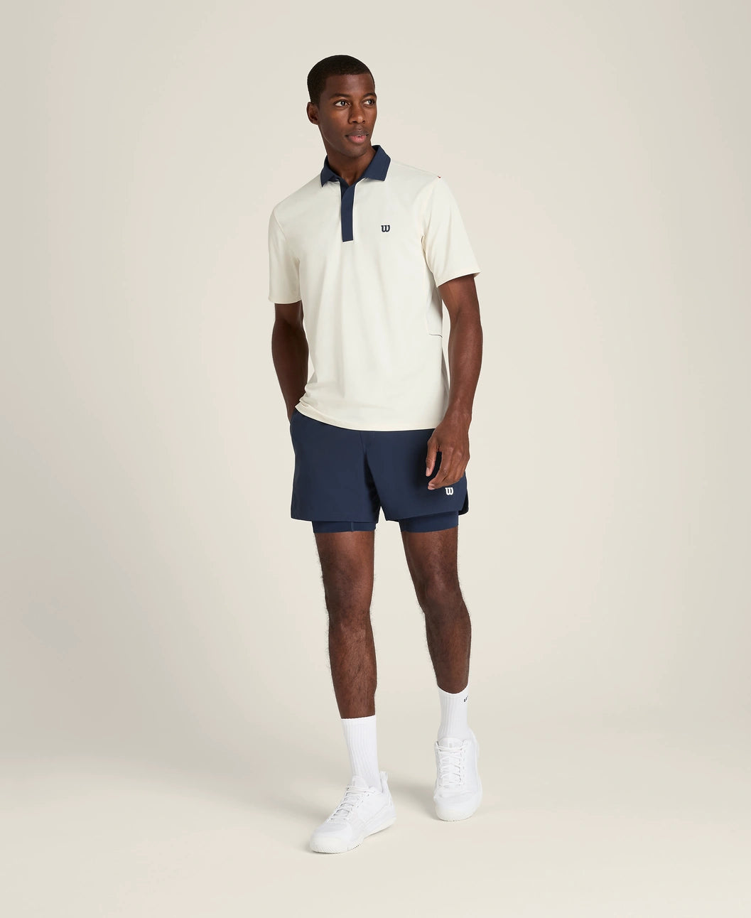 Wilson M Challengers Technical Polo Sandrift Blue
