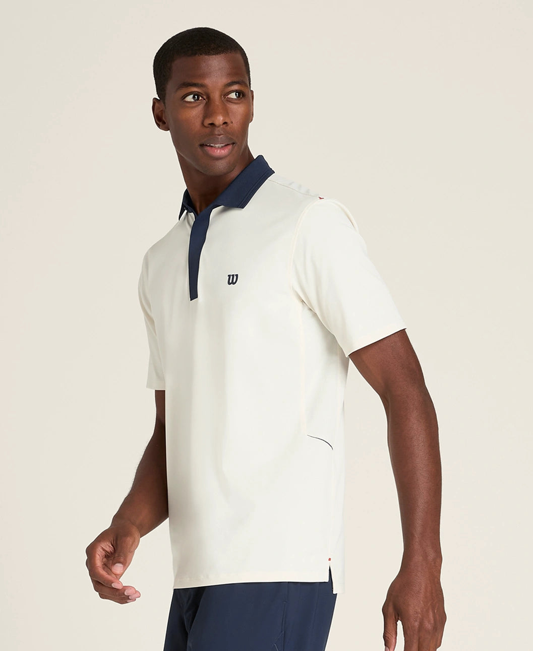 Wilson M Challengers Technical Polo Sandrift Blue