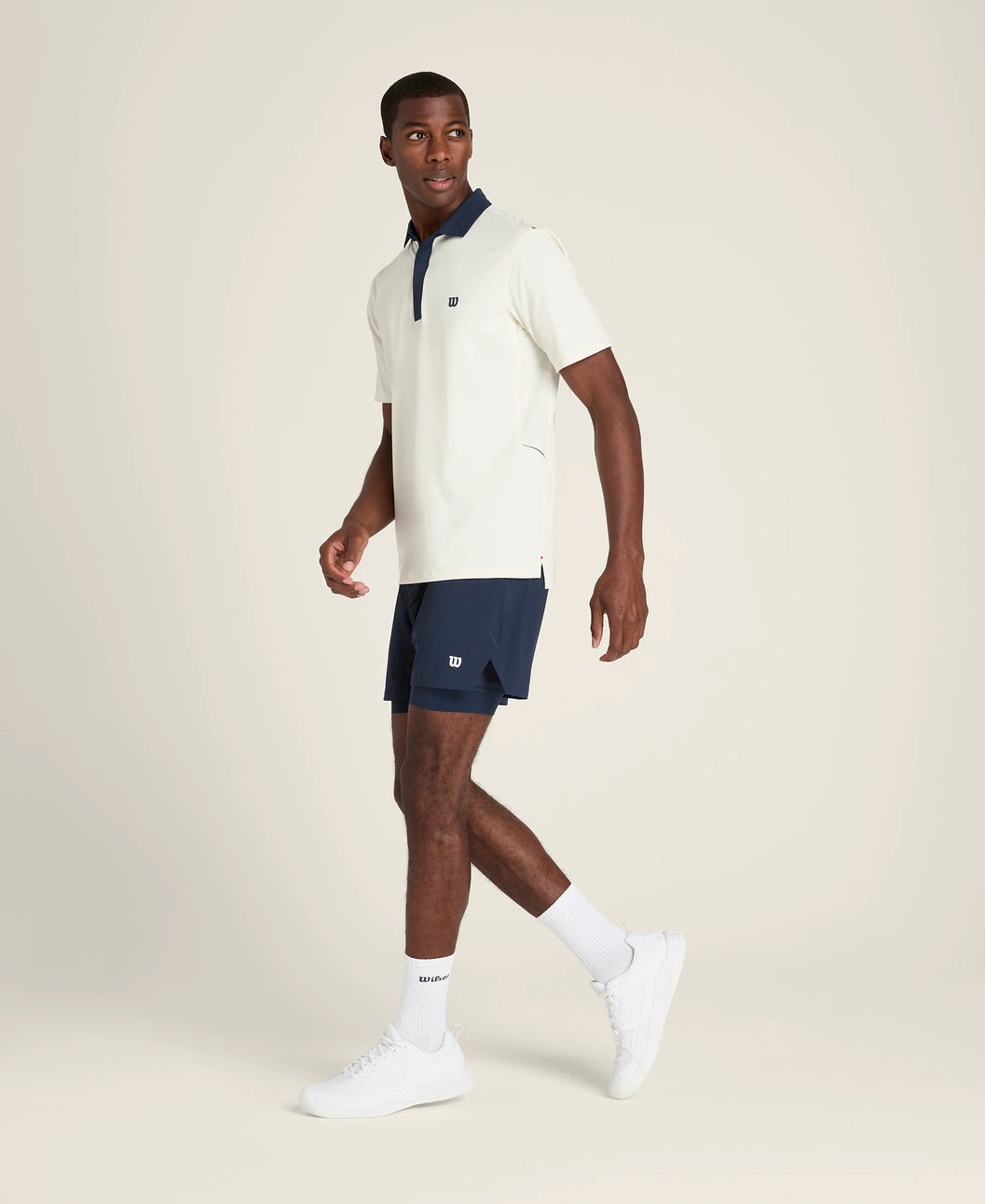 Wilson M Challengers Technical Polo Sandrift Blue