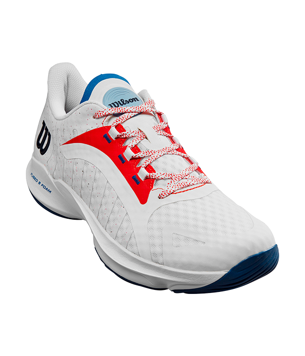 Wilson Hurakn Pro White/Wilson Red/DV Blue Shoes