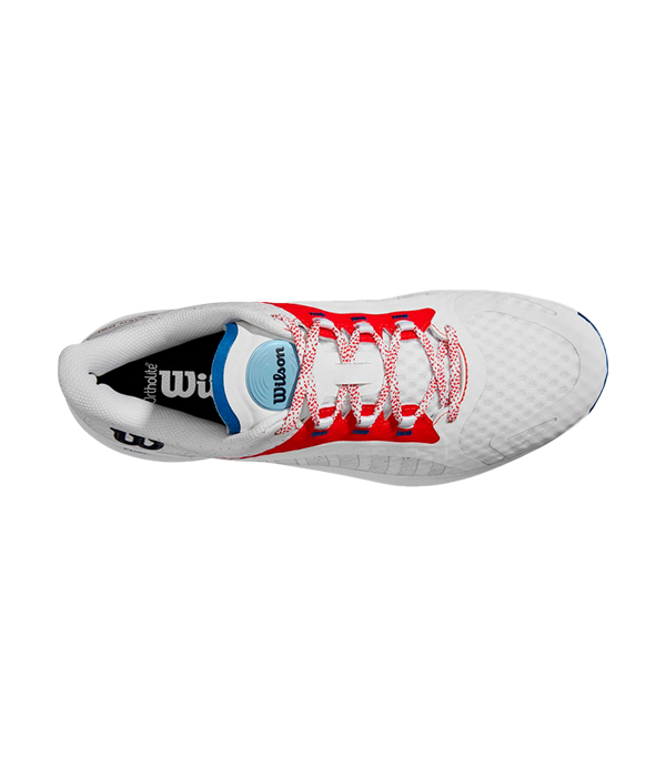 Wilson Hurakn Pro White/Wilson Red/DV Blue Shoes