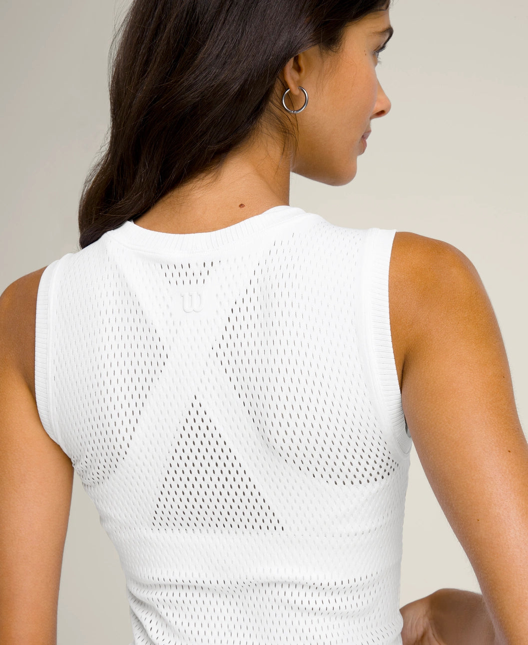 Wilson W Pro Seamless Tank Bright White