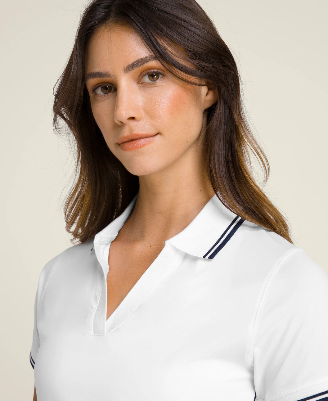 Wilson W Club Polo Bright White