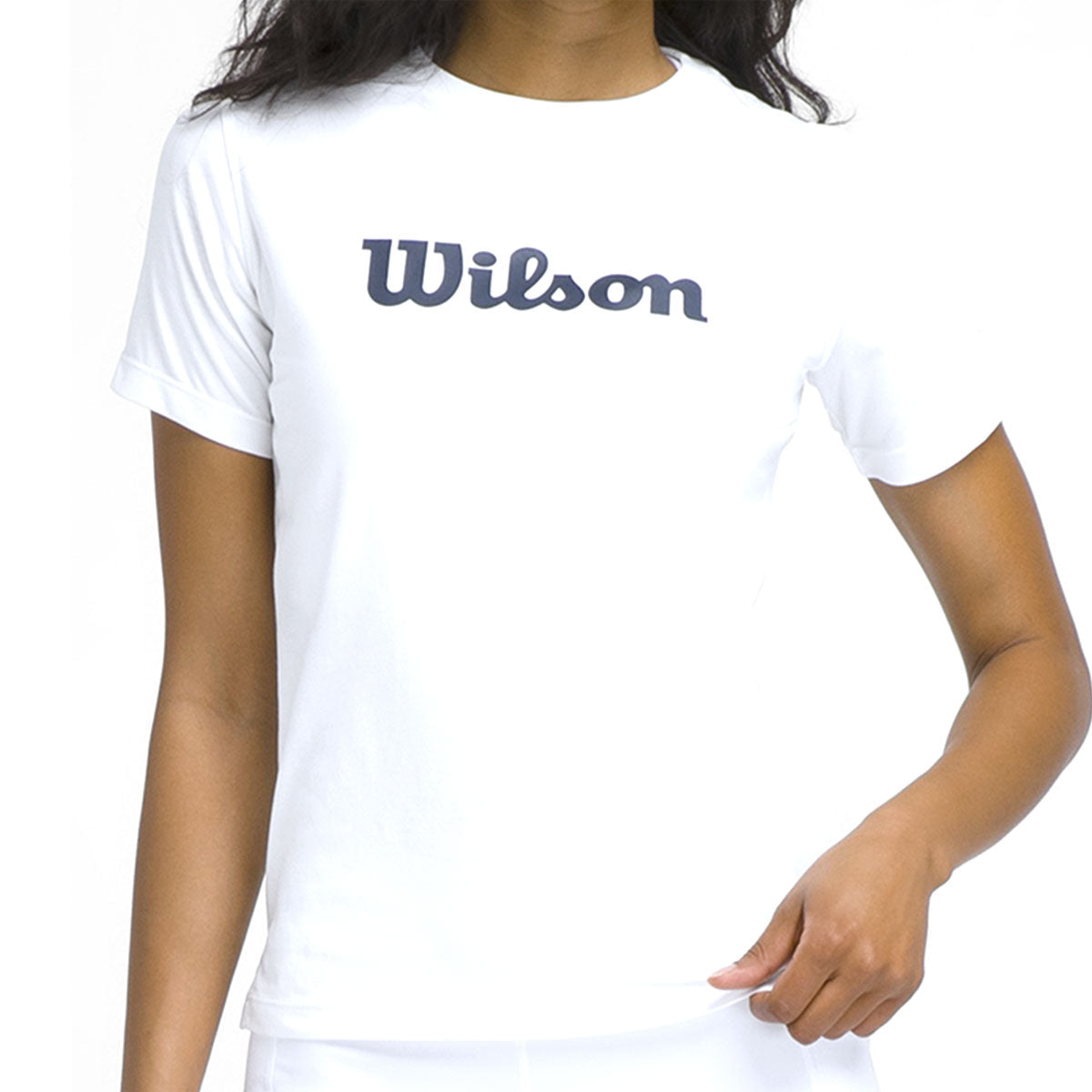 Camiseta Wilson Team Graphic Blanco Mujer