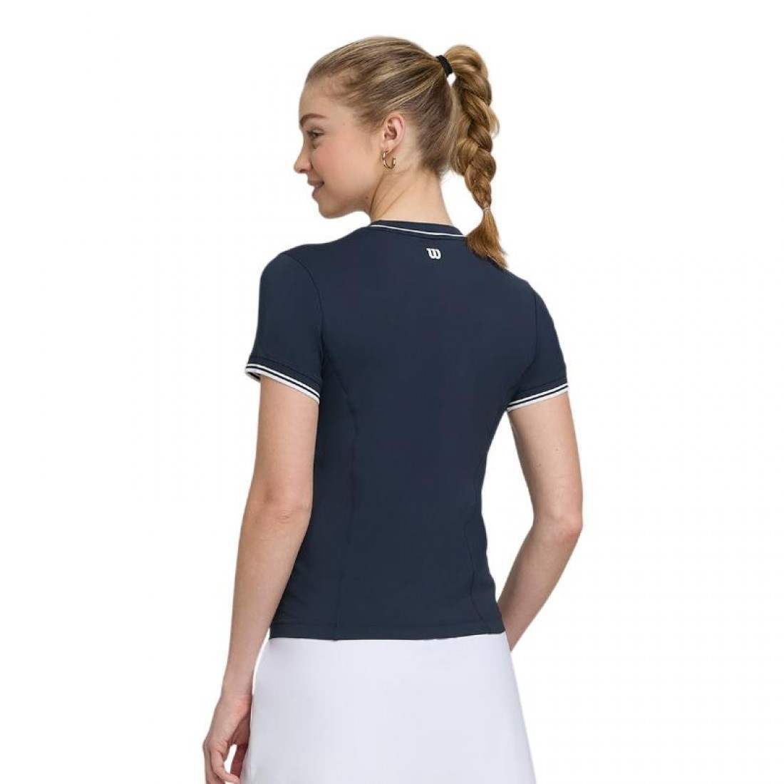 Camiseta Wilson Team Seamless Azul Mujer