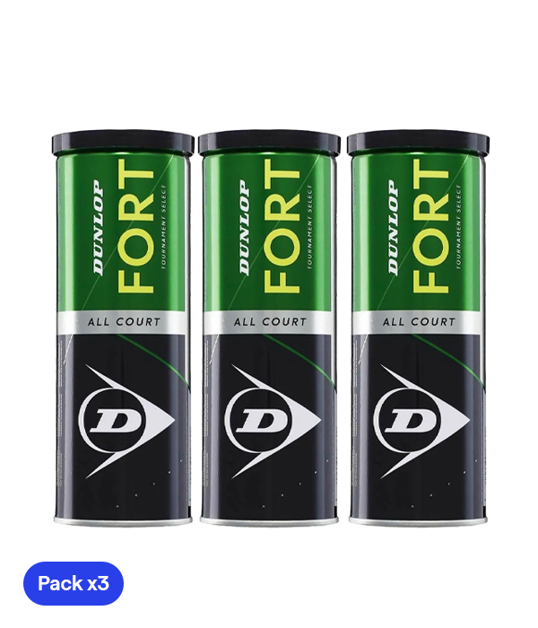Dunlop Fort All Court Balls (Pack x3)