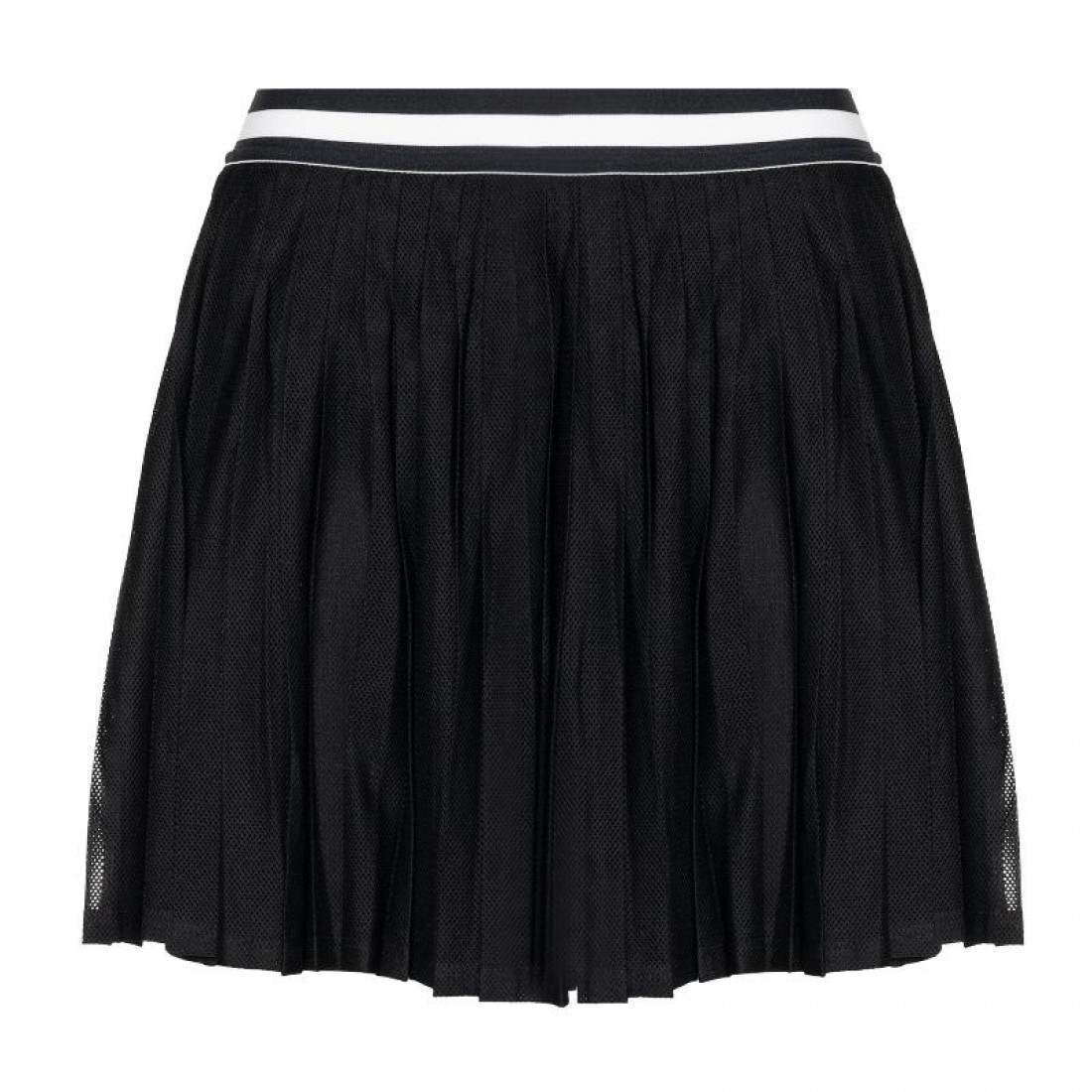 Falda Wilson Team Pleated Negro Mujer