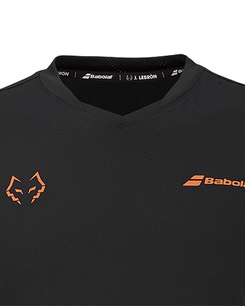 Babolat Camiseta Crew Neck Tee Black J. Lebrón 2026