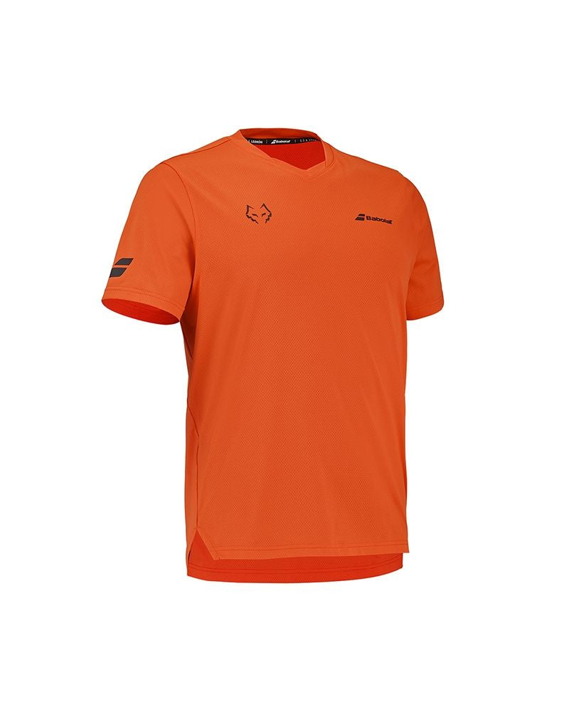 Babolat Camiseta Crew Neck Tee Red Orange J. Lebrón 2026