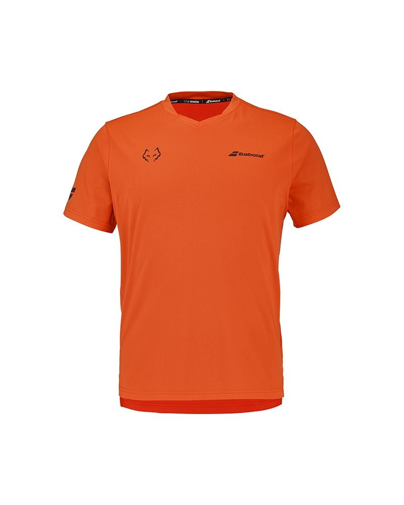 Babolat Camiseta Crew Neck Tee Red Orange J. Lebrón 2026
