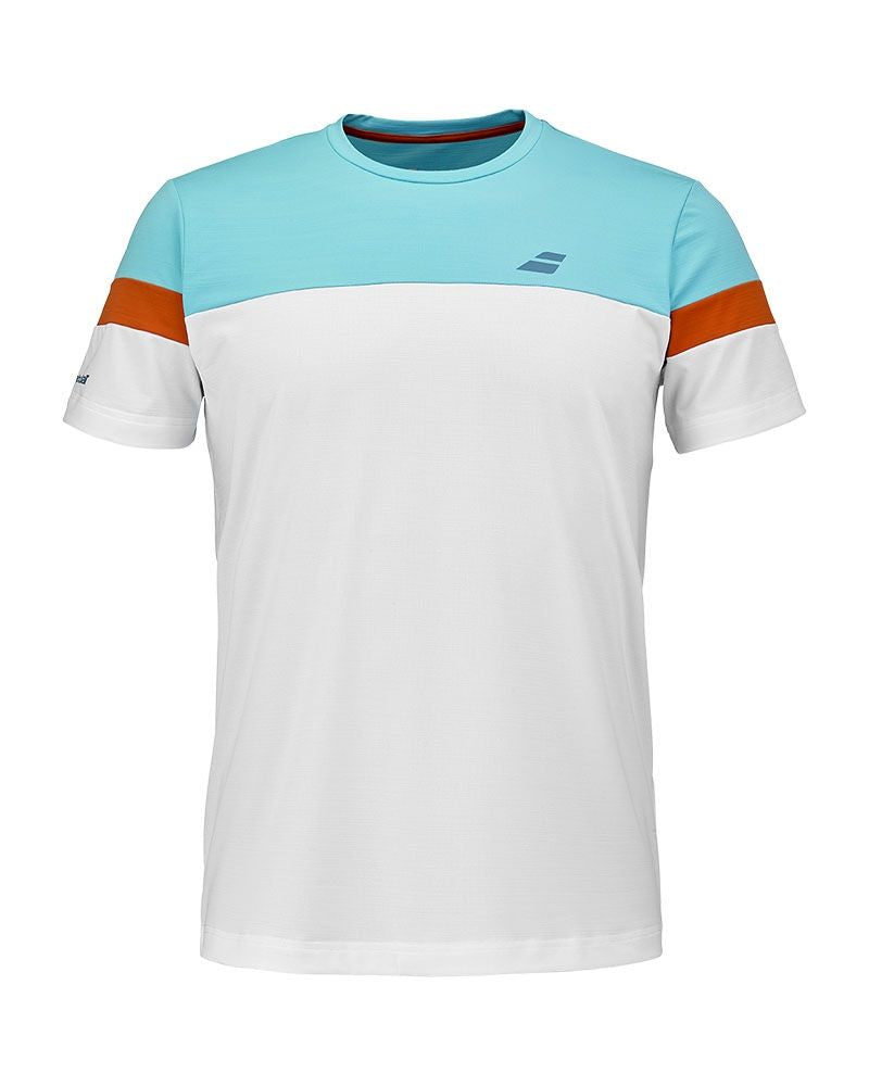 Babolat Camiseta Crew Neck Tee White/Blue 2026